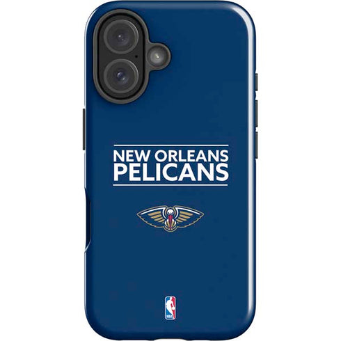 NBA New Orleans Pelicans Standard - Blue iPhone 16 Impact Case